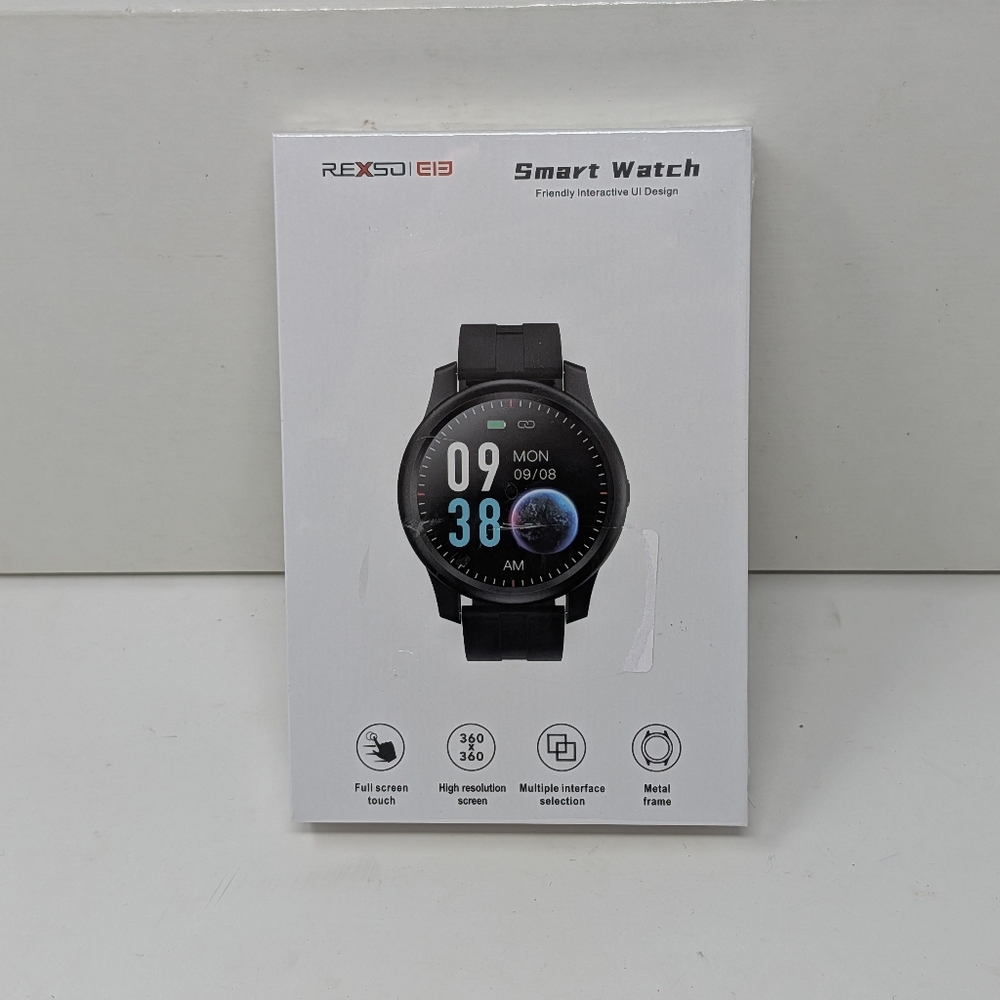 Elephone R8 Smart Watch Silver With Dark Blue Band New In Box